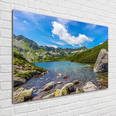 Glass art print Tatry valley