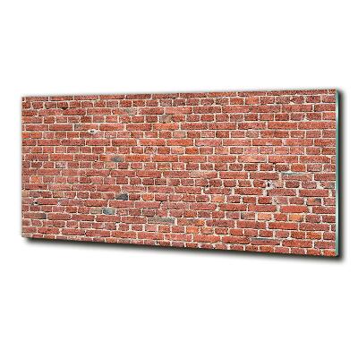 Glass picture print Brick wall