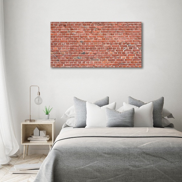 Glass picture print Brick wall