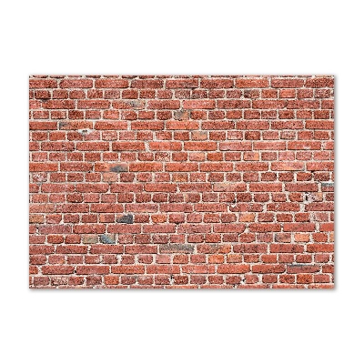 Glass picture print Brick wall