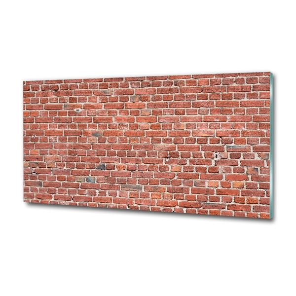 Glass picture print Brick wall