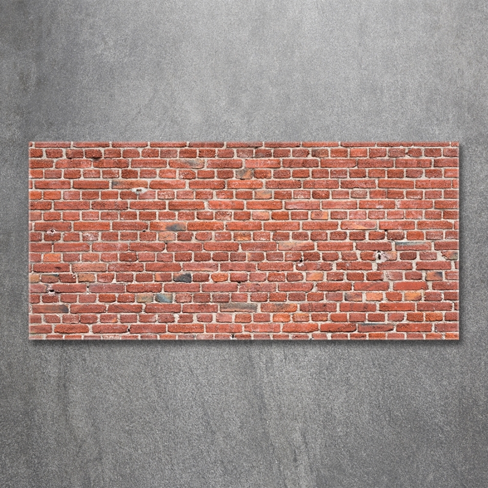 Glass picture print Brick wall