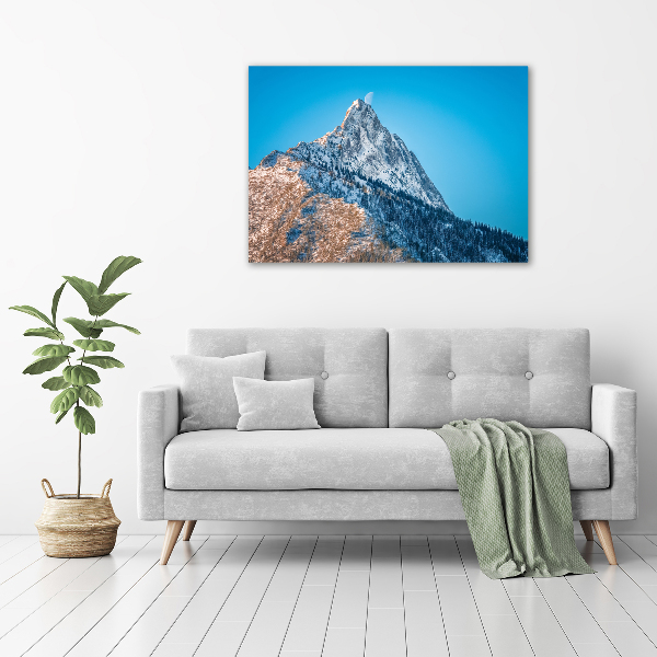 Photo printed on glass Giewont tatry