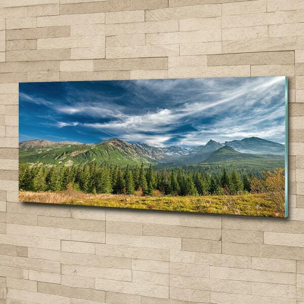 Photo printed on glass Autumn in the tatra mountains