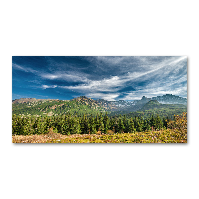 Photo printed on glass Autumn in the tatra mountains