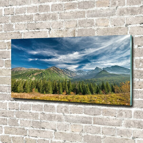 Photo printed on glass Autumn in the tatra mountains