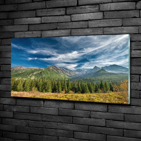 Photo printed on glass Autumn in the tatra mountains