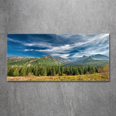 Photo printed on glass Autumn in the tatra mountains