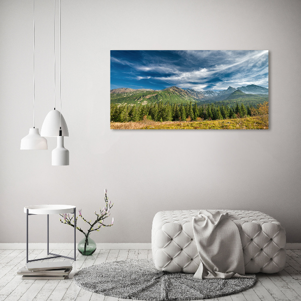 Photo printed on glass Autumn in the tatra mountains