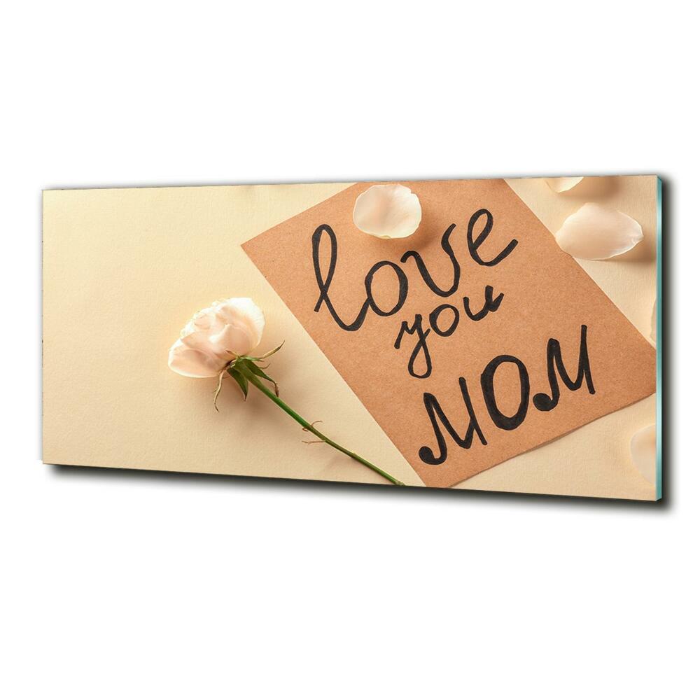 Glass picture wall art Mother's day