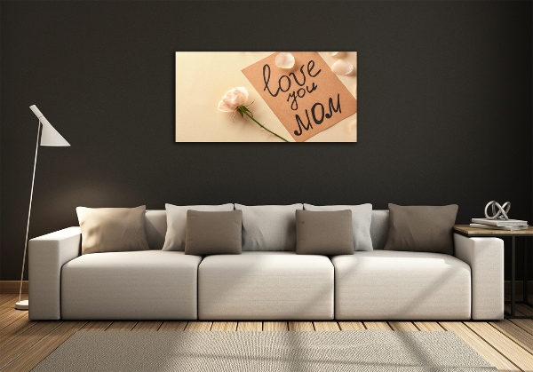 Glass picture wall art Mother's day