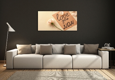 Glass picture wall art Mother's day