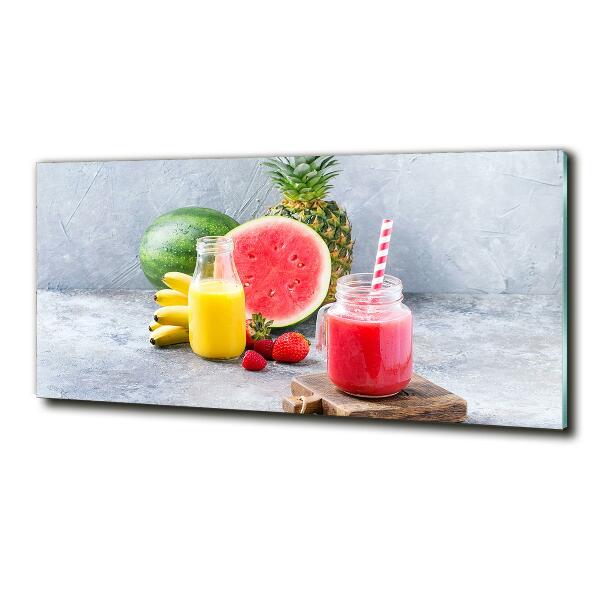 Wall art on glass Fruit cocktail