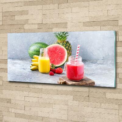 Wall art on glass Fruit cocktail