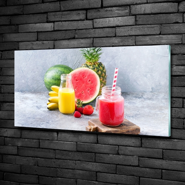 Wall art on glass Fruit cocktail