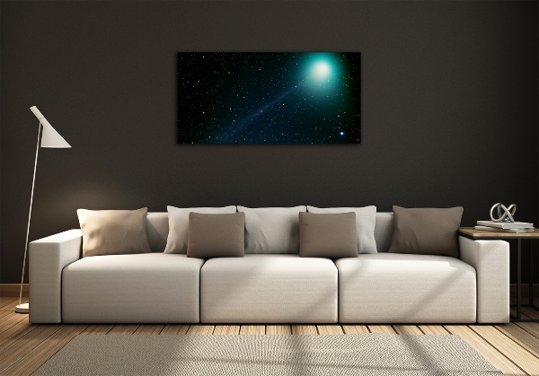 Glass wall art Galaxy