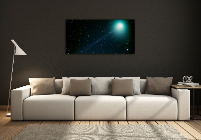 Glass wall art Galaxy