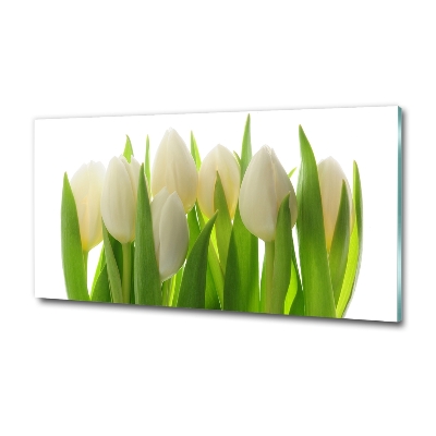 Glass art picture Tulips