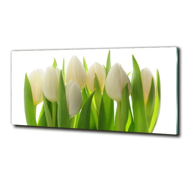 Glass art picture Tulips