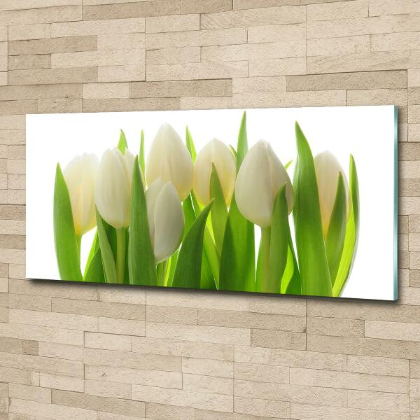 Glass art picture Tulips