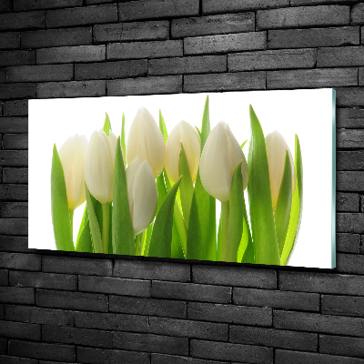 Glass art picture Tulips