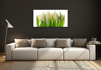 Glass art picture Tulips