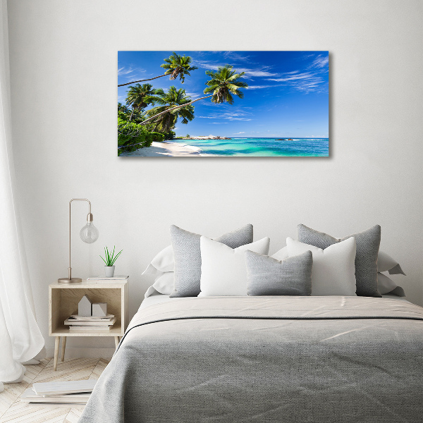 Photo printed on glass Tropical beach