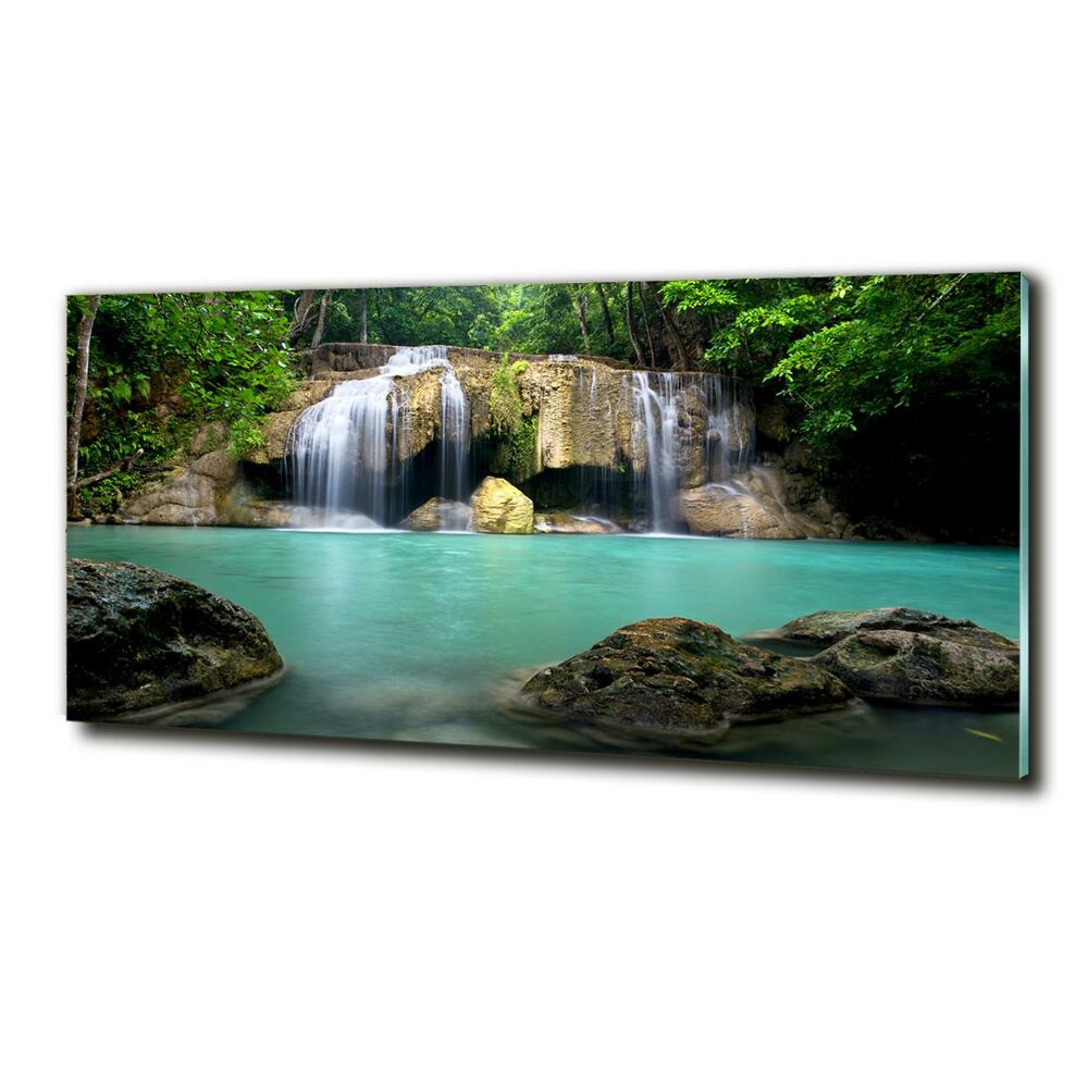 Photo printed on glass Waterfall