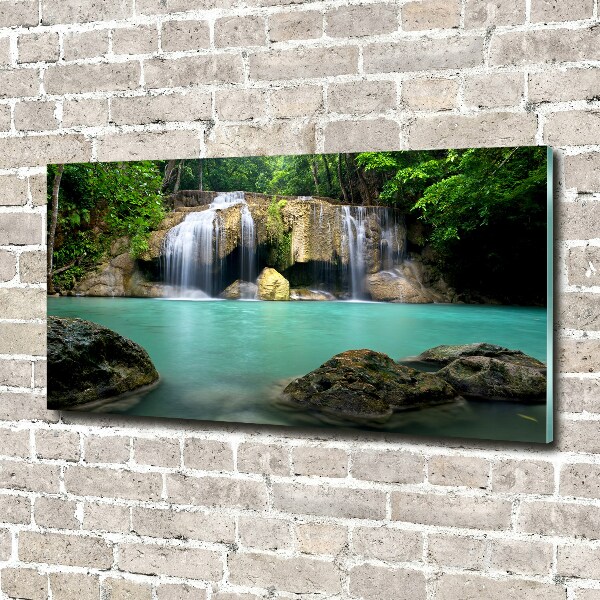 Photo printed on glass Waterfall