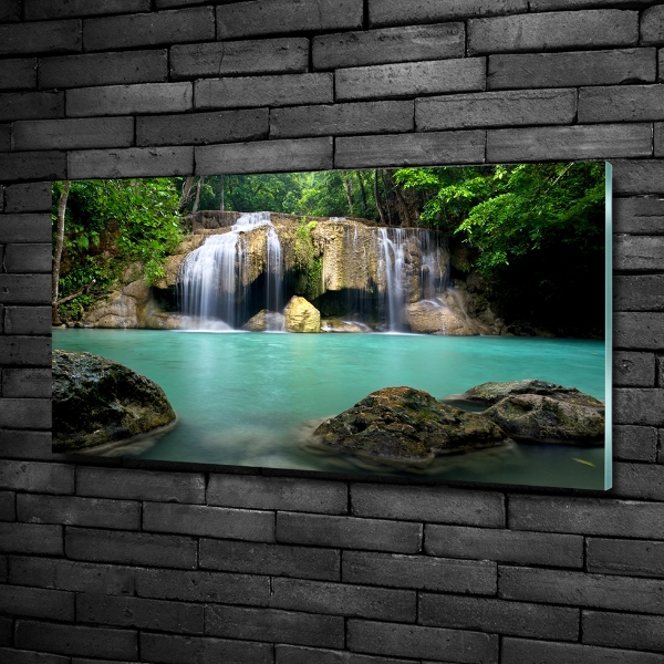 Photo printed on glass Waterfall