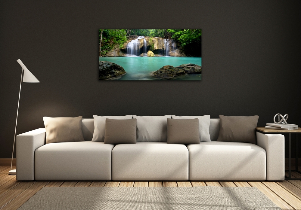 Photo printed on glass Waterfall