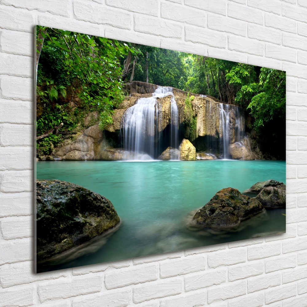 Photo printed on glass Waterfall