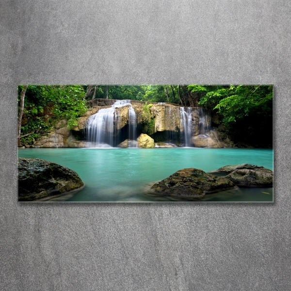 Photo printed on glass Waterfall