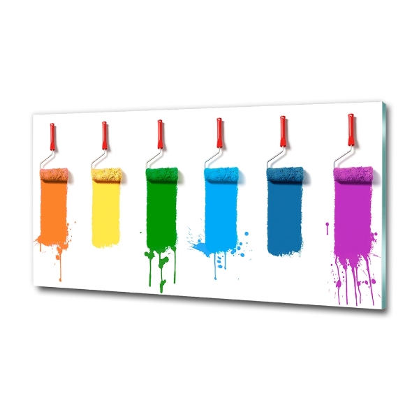 Glass wall art Painting rollers