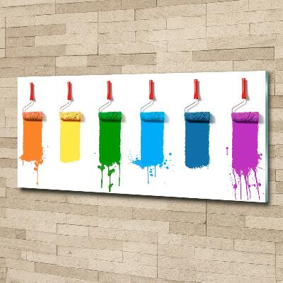 Glass wall art Painting rollers