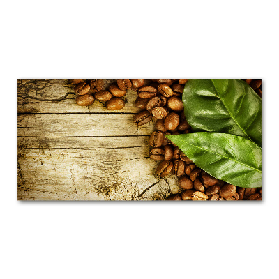 Wall art on glass Coffee and bay leaf