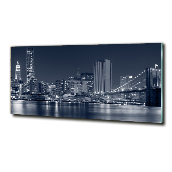 Glass art print Manhattan new york