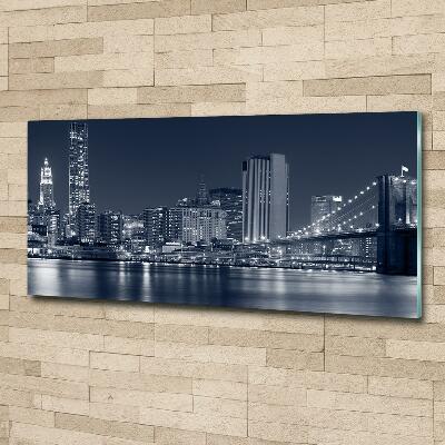 Glass art print Manhattan new york