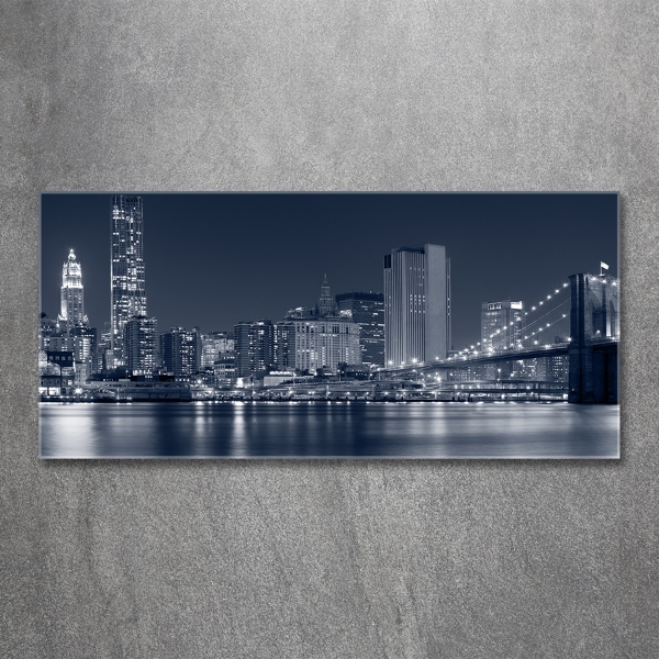 Glass art print Manhattan new york