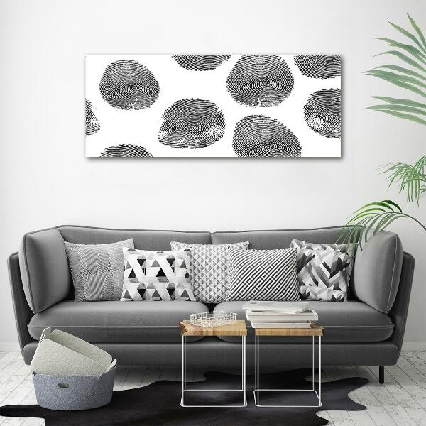 Glass wall art large Fingerprints