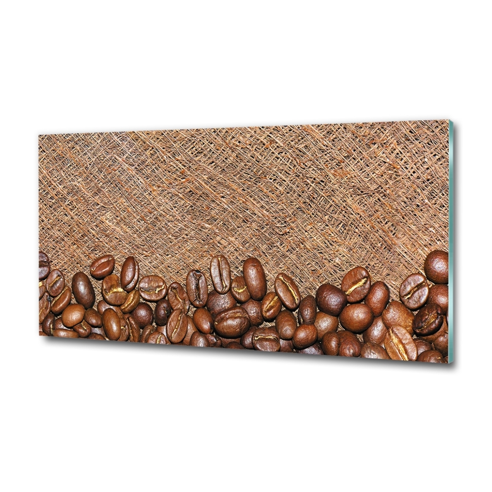 Wall art on glass Coffee beans