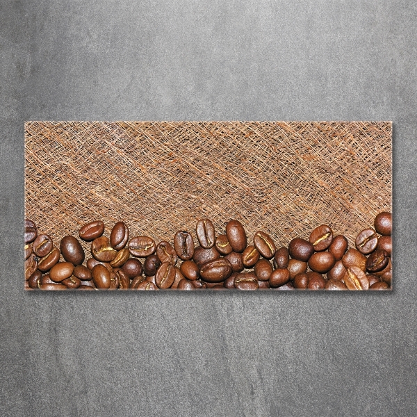 Wall art on glass Coffee beans