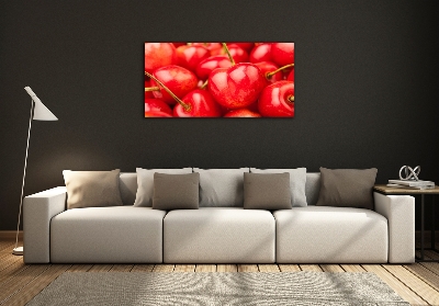 Glass wall art Cherry