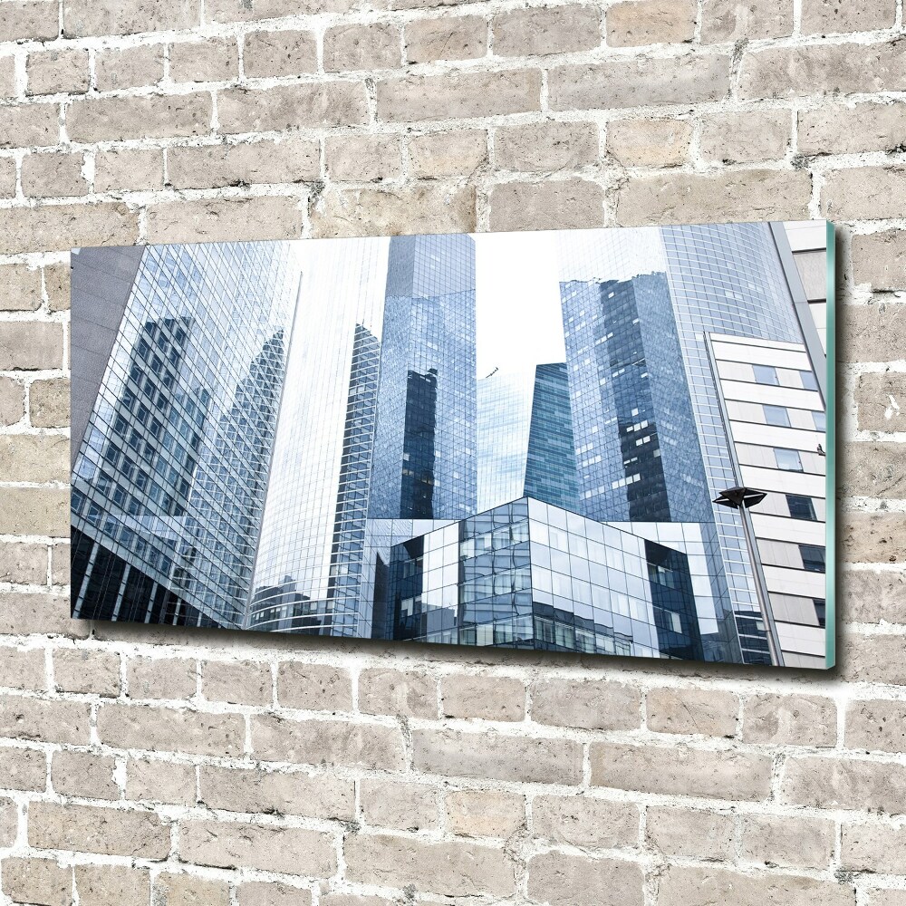 Glass art picture Skyscrapers