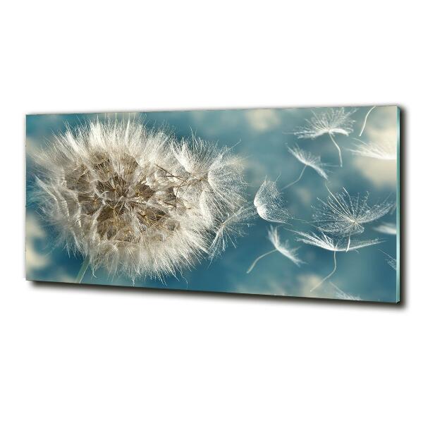 Glass art picture Dandelions