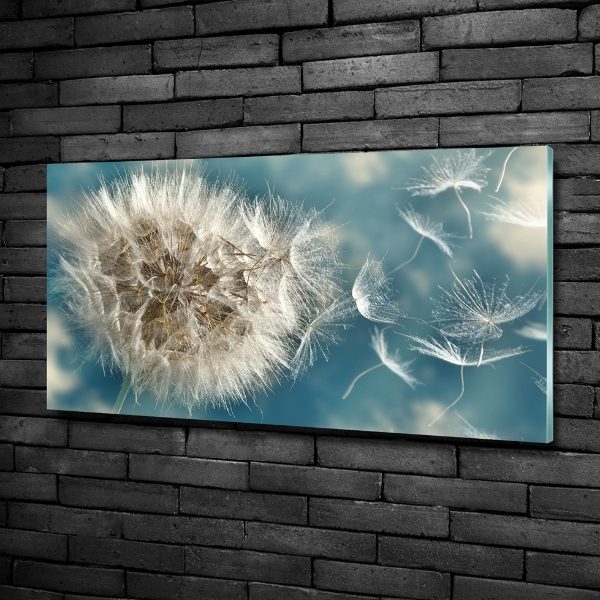 Glass art picture Dandelions