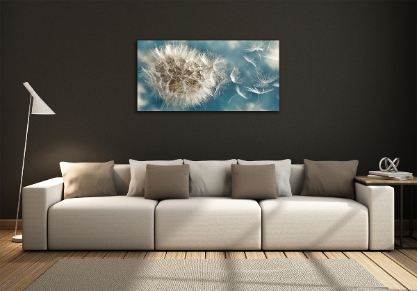 Glass art picture Dandelions