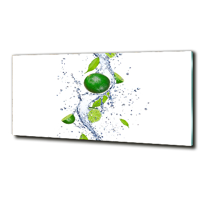 Glass art print Lime and water