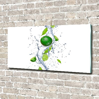 Glass art print Lime and water