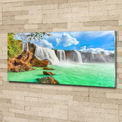 Printed glass wall art Cascade